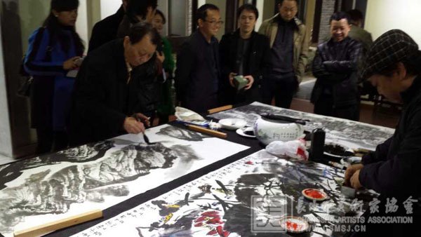 11月26日南山会所——长沙、德阳、九龙坡三地艺术家进行笔会交流